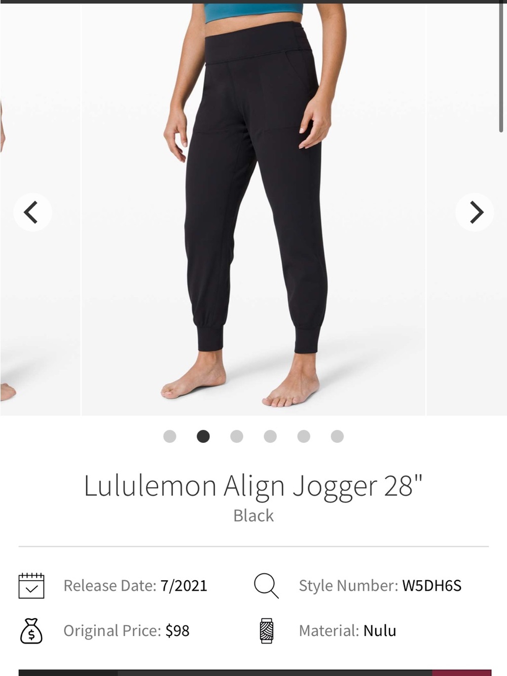 lululemon athletica Align Jogger 28" - Black
